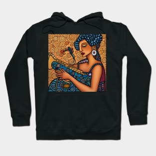 Jazz Musician with Saxophone Hoodie